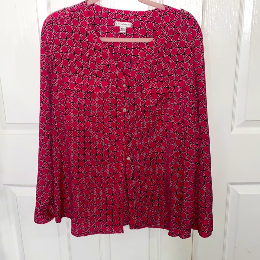 Croft and Barrow long sleeve blouse